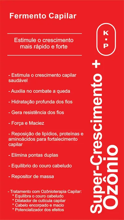Arte original do tratamento Fermento Capilar