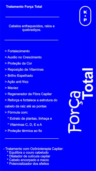 Arte original do tratamento Força Total