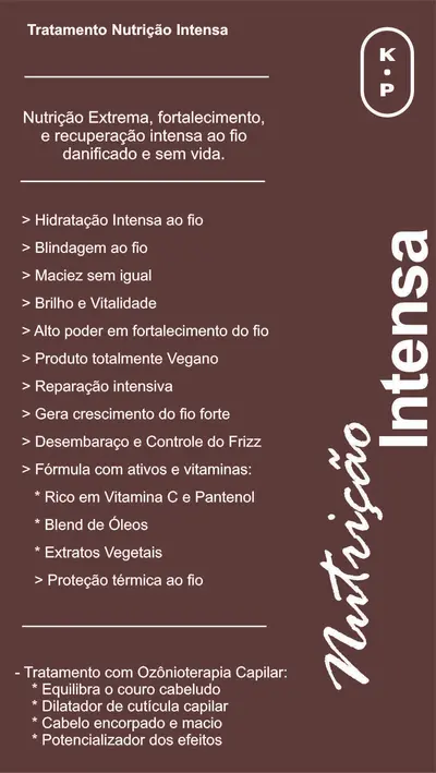 Arte original do tratamento Nutrição Intensa